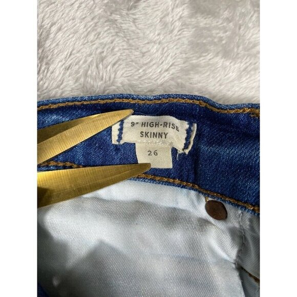 Madewell 9" High-Rise Skinny Jeans - Women's Size 26, Medium Wash - Picture 3 of 14